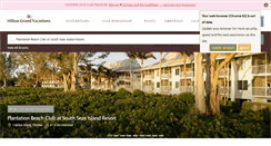 Desktop Screenshot of plantationbeachssp.hgvc.com
