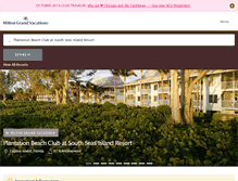 Tablet Screenshot of plantationbeachssp.hgvc.com